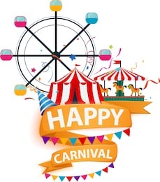 funfair and carnival background 