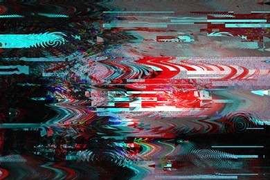 glitch background. computer screen error. digital pixel noise abstract design. photo glitch. television signal fail. data decay. technical problem grunge wallpaper. colorful noise wallpaper