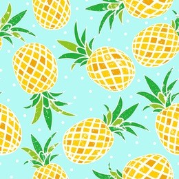 seamless pattern of pineapple