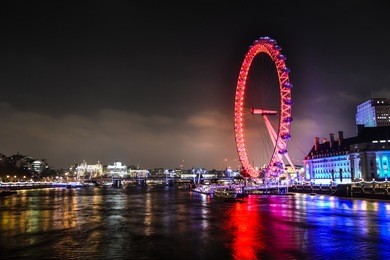 london eye at night