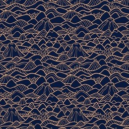 landscape pattern. vector seamless pattern with hills, trees, fields and peaks. background illustration with bright landscape.
