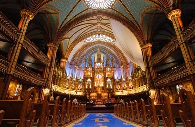 montreal's notre dame basilica.