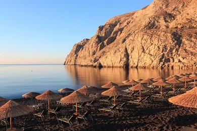 kamari beach - santorini