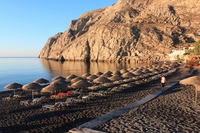 kamari beach - santorini