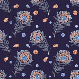 peacock jewelry the feather 3. seamless pattern, watercolor hand-drawing. background