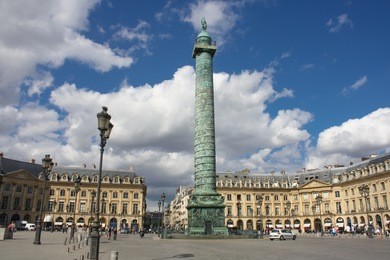 on the place vendome in paris