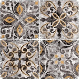 vintage italian tile with moroccan pattern