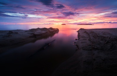 beautiful sunset view