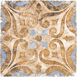 vintage italian tile with moroccan pattern