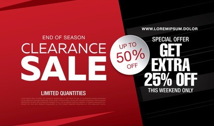 sale banner template design