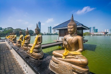 gangaramaya seemamakala temple in colombo, sri lanka