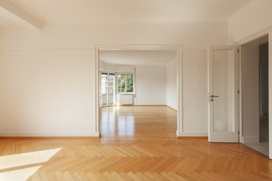 interior of a modern empty apartment 
