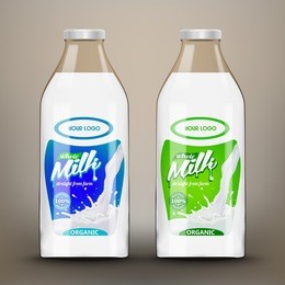 whole natural milk high quality labels on bottle ready for your design high quality vector realistic illustration