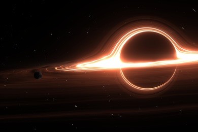 black hole system. elements of this image furnished by nasa