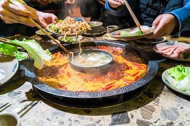 chengdu hot pot, sichuan chafing dish, it was very popular in the region of sichuan and chongqing, but later it has spread all over the country and become favored by the whole china