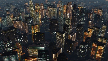 aerial view of the night city
panorama of the night city, beautiful city landscape, 3d rendering
