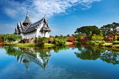 sanphet prasat palace, ancient city, bangkok, thailand