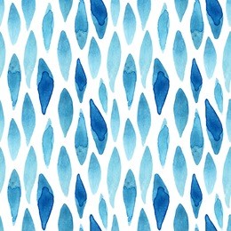 watercolor textured waved shapes seamless pattern. abstract background in marine style. hand painted water illustration