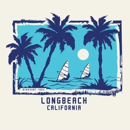 wild surf illustration, typography, tee shirt graphics, vectors