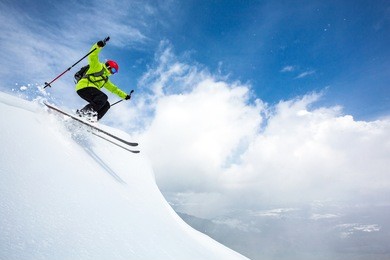 good skiing in the snowy mountains, carpathians, ukraine, good winter day, ski season