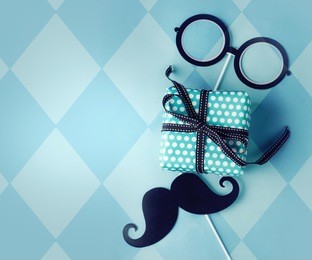 happy father´s day greeting card. retro style.