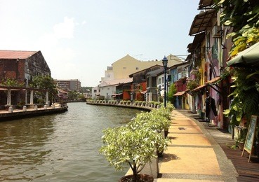 riverside at malacca river