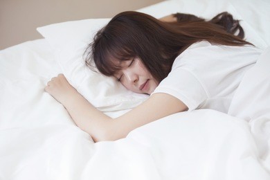 sleep, asian woman, bed