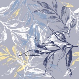 blue leaves texture pattern.watercolor floral background.seamless pattern can be used for wallpaper,pattern fills,web page background,surface textures