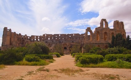the ruins of ancient carthage. historic sites in tunisia.