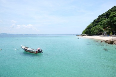 beautiful landscape of kapas island in the state of terengganu, malaysia.