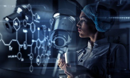 innovative technologies in science and medicine. mixed media