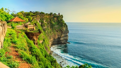 pura uluwatu temple is a balinese sea temple in uluwatu, bali, indonesia.