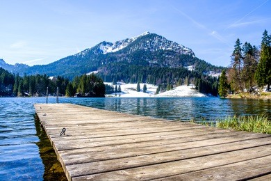 spitzingsee lake in bavaria - photo