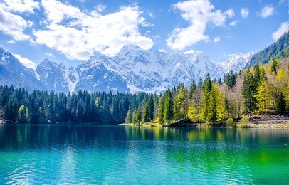 mountain lake landscape