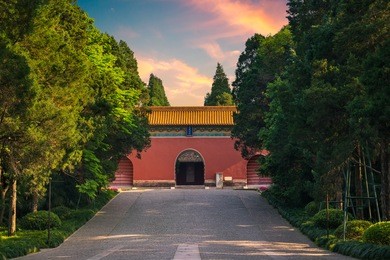 ming xiaoling mausoleum, the tomb of the founder of the ming dynasty, in nanjing, china.