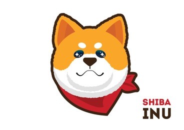 cute shiba inu dog puppy illustration vector character design