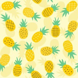 seamless pineapple pattern for textile fabric or wallpaper backgrounds
