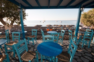 kamari beach - santorini