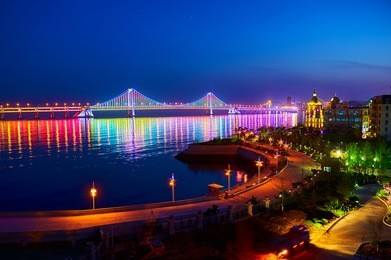the dalian xinghai bay cross-sea bridge