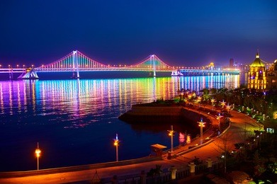 the dalian xinghai bay cross-sea bridge
