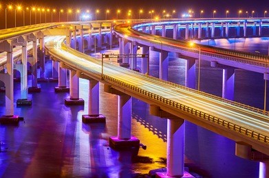 the dalian xinghai bay cross-sea bridge