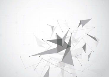 gray abstract polygonal space low poly background with connecting dots and lines. connection structure. vector illustration