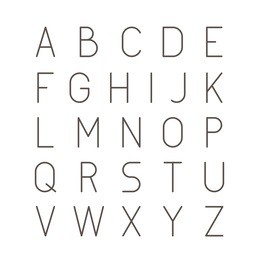 thin futuristic line stroke font. slim latin english alphabet vector typography on white background.