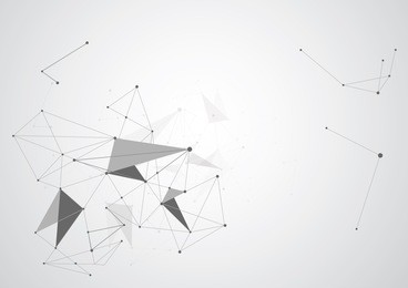 gray abstract polygonal space low poly background with connecting dots and lines. connection structure. vector illustration