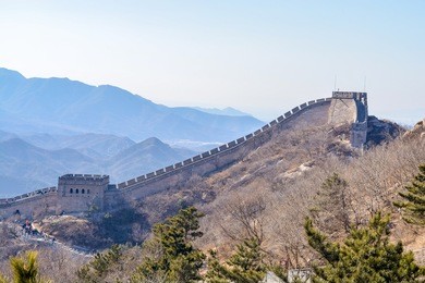 winter badaling the great wall of china,beijing,china
