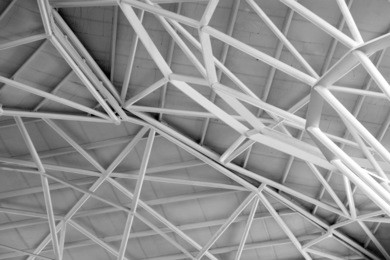 abstract lines on architecture.  modern architecture detail. refined fragment of contemporary office interior / public building.