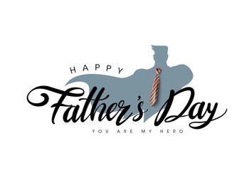 happy father’s day greeting card. vector illustration.