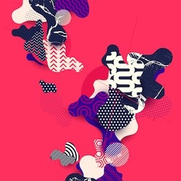 abstract color modern geometric background