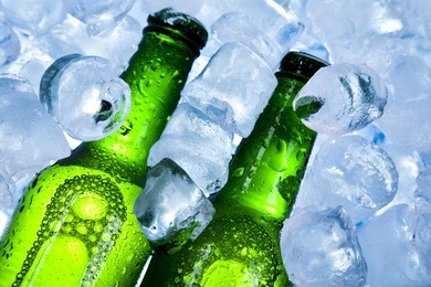 beer collection, cold beer bottle