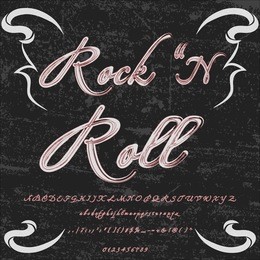 font hand drawn vector script ornaments calligraphic alphabet typeface,vector,labels,illustration,letters,grunge,graphics rock n roll